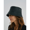 Black leather bucket hat Dupont