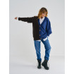 Gilet torsade Scarface bleu/marron