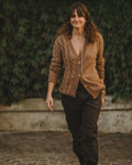 GILET TORSADE CAMEL