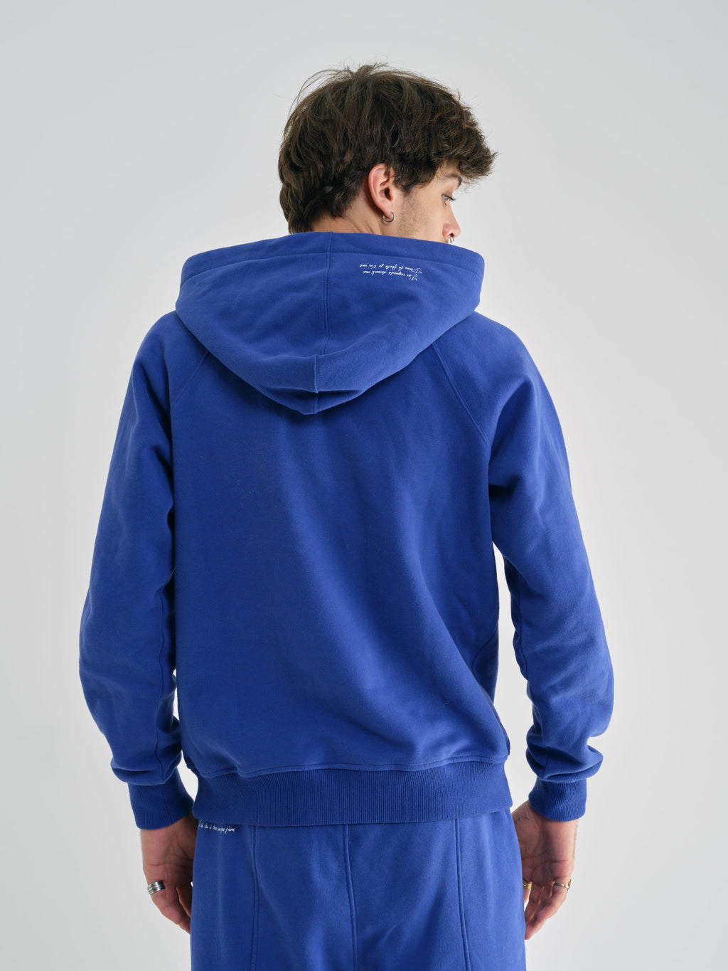 HOODIE EN COTON BLEU