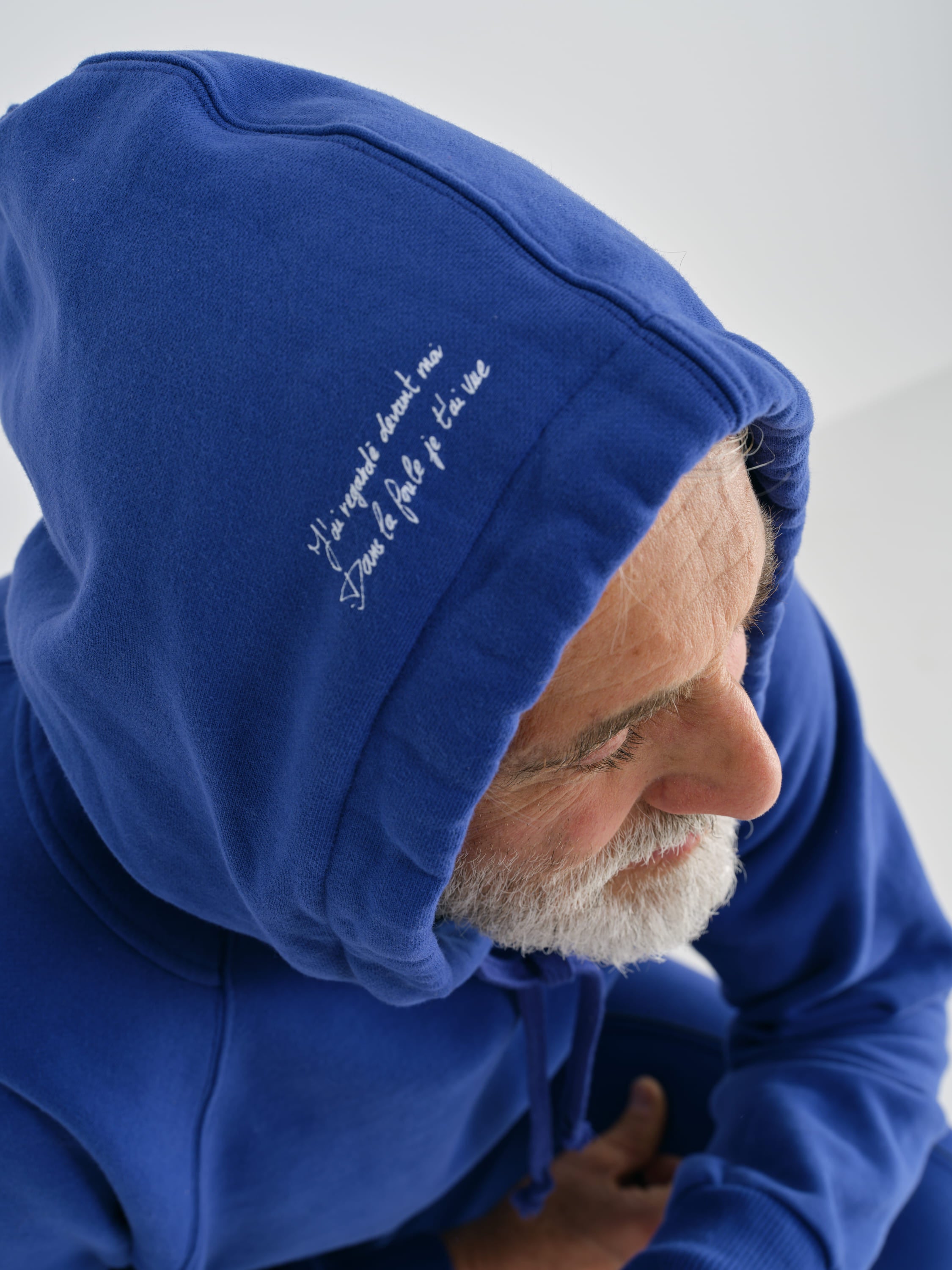 HOODIE EN COTON BLEU