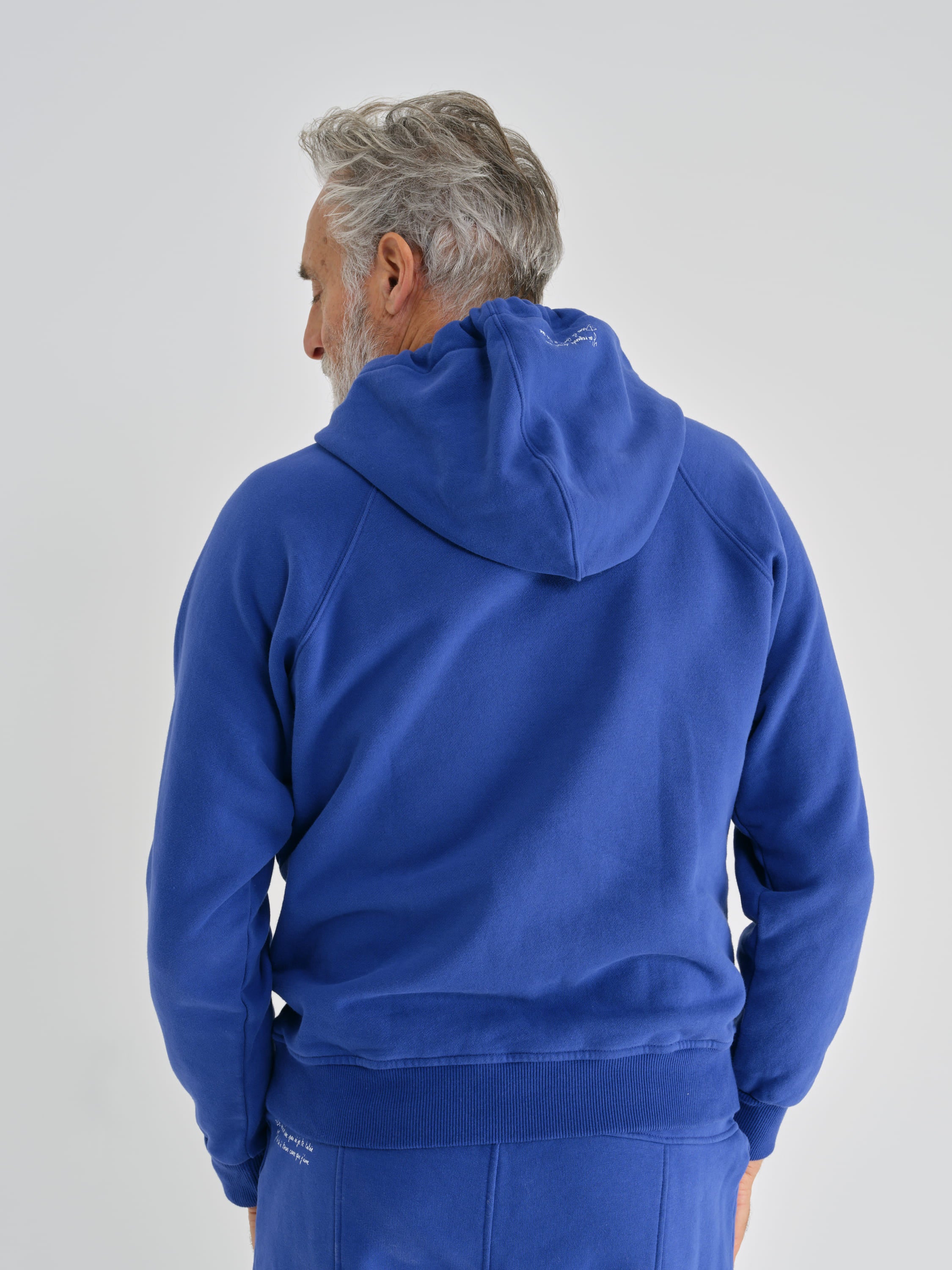 HOODIE EN COTON BLEU