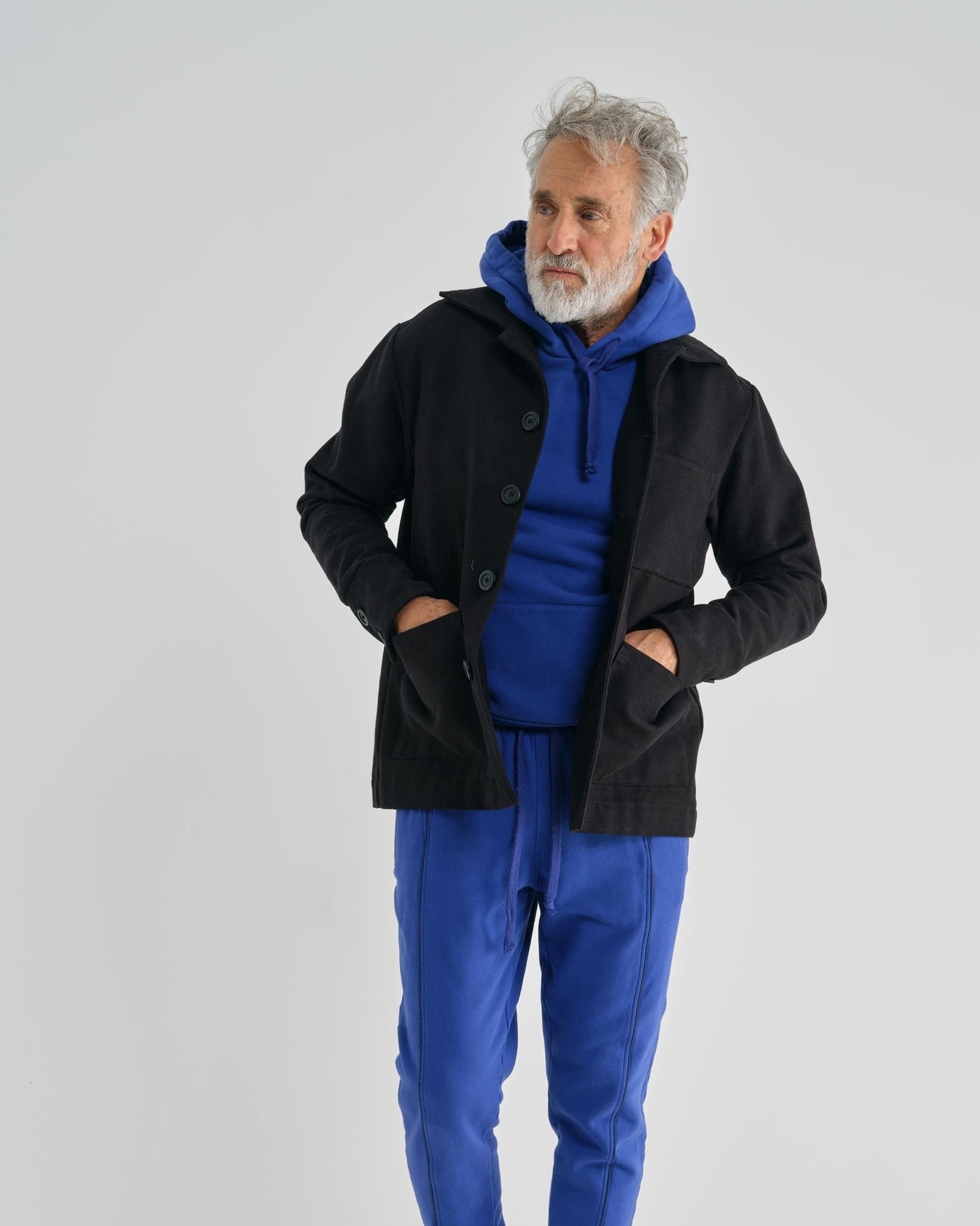 HOODIE EN COTON BLEU