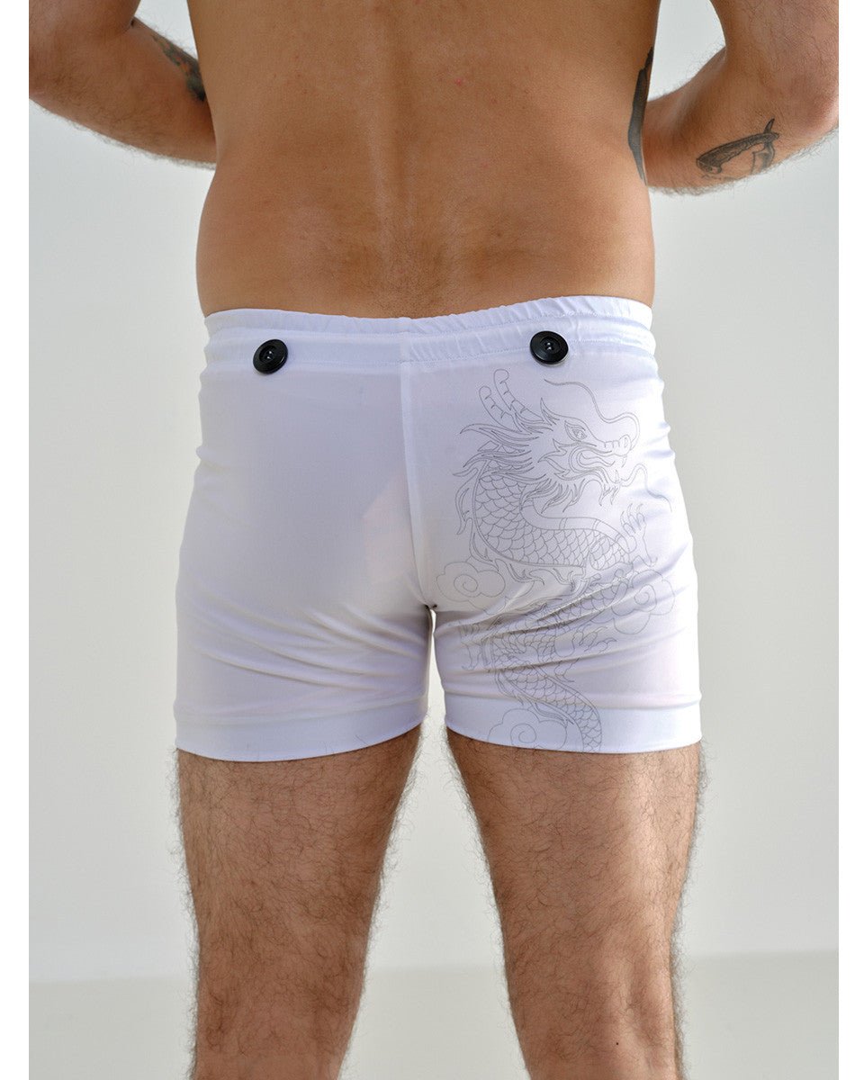 SHORT DE BAIN BLANC