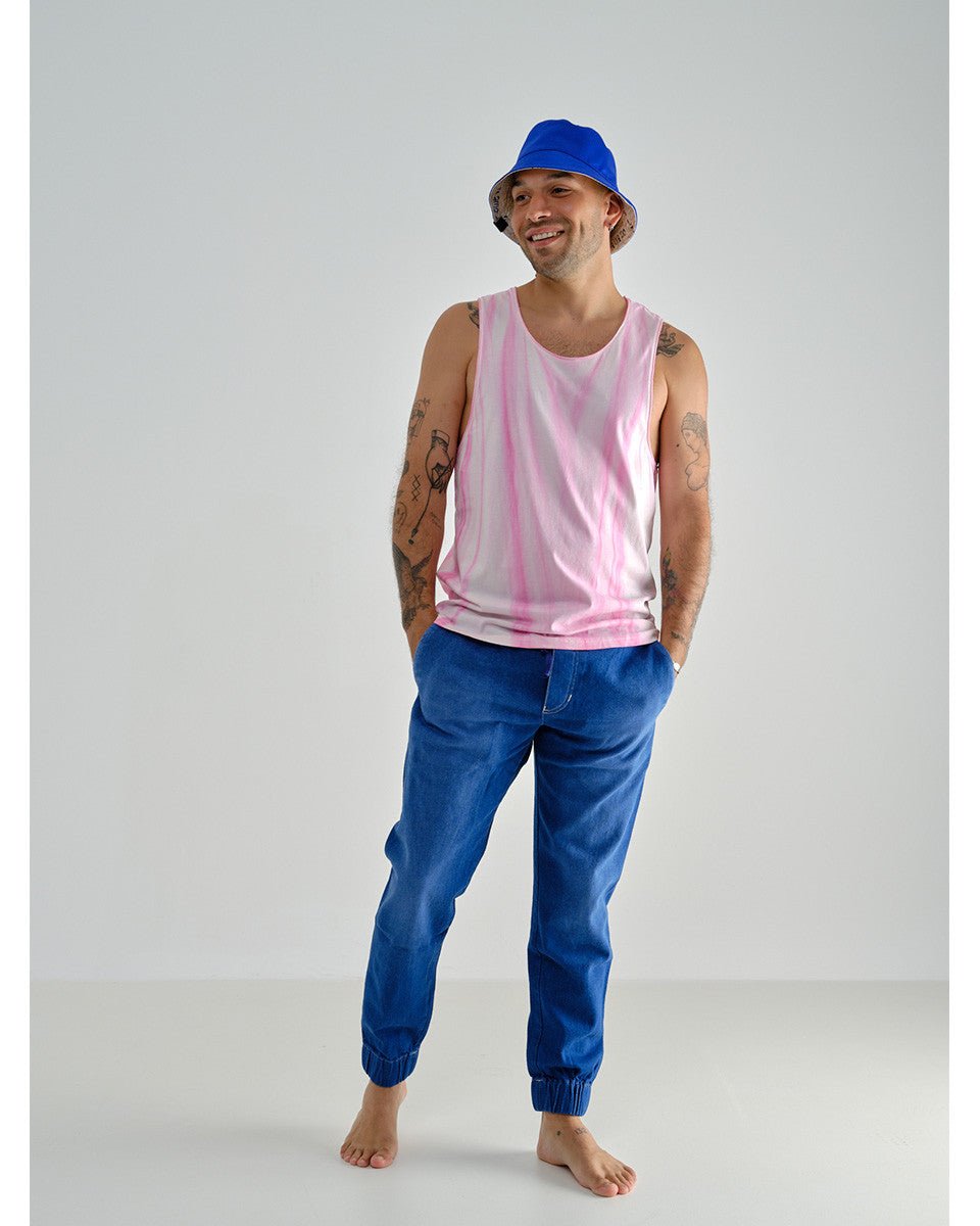 DÉBARDEUR TIE & DYE ROSE