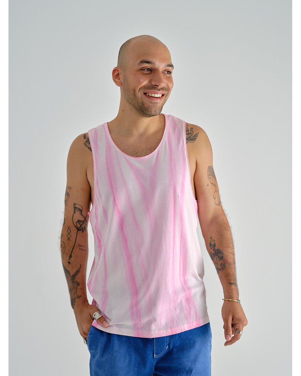 DÉBARDEUR TIE & DYE ROSE