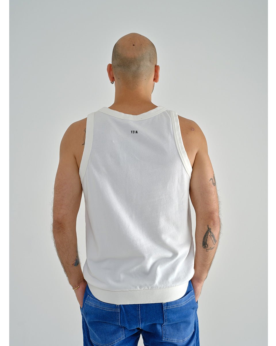 ARNOLD SLEEVELESS SWEATSHIRT WITH BUTTONS