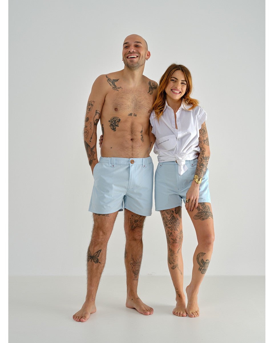 SHORT BLEU