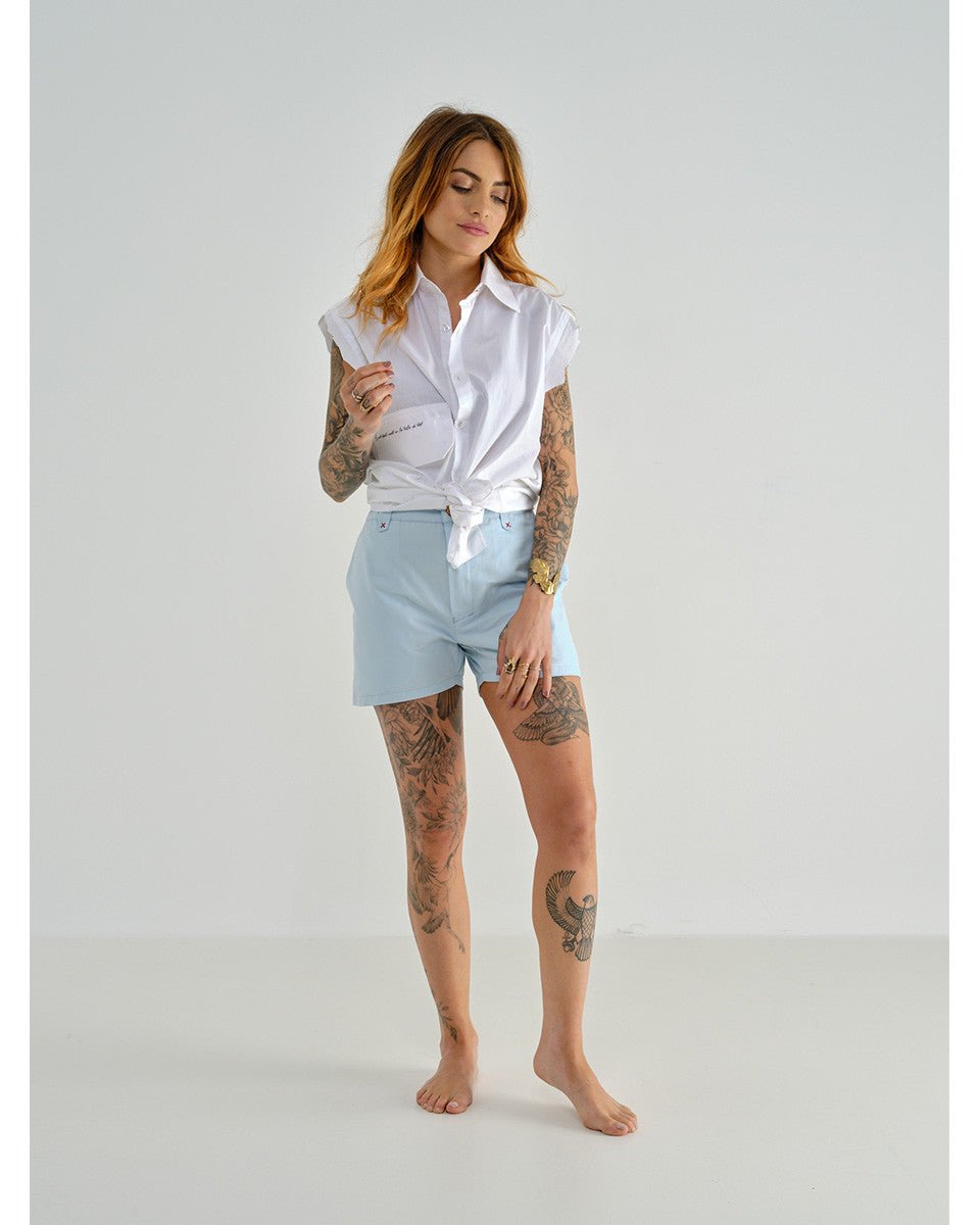 SHORT BLEU