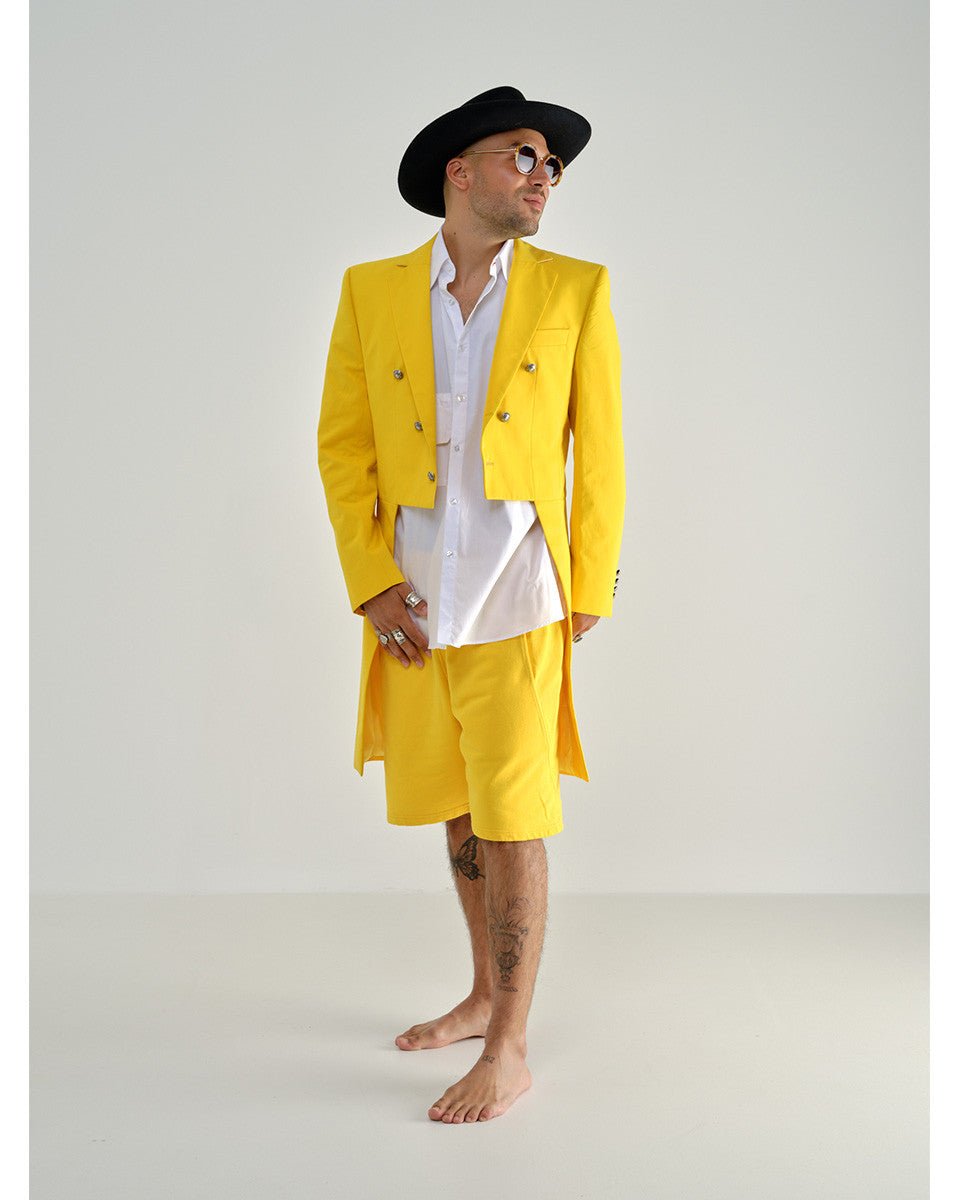 WOLFGANG YELLOW POCKET TAIL JACKET