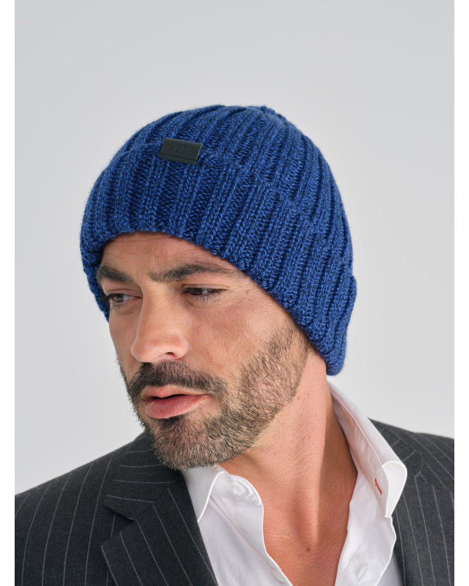 BONNET EN LAINE ARTHUS BLEU