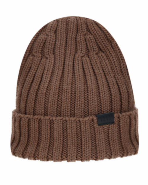 BONNET EN LAINE CAMEL