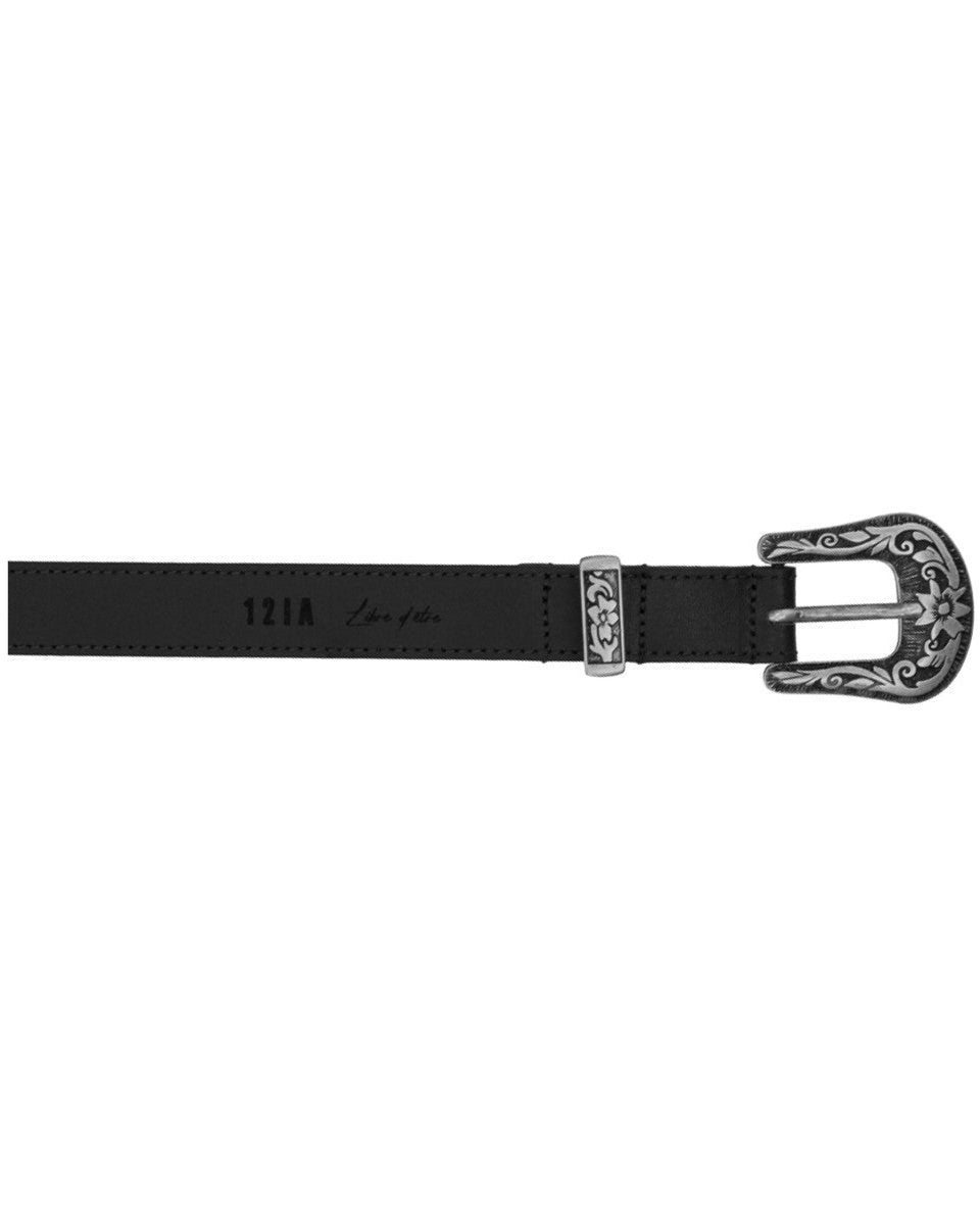 BLACK STELLA LEATHER BELT