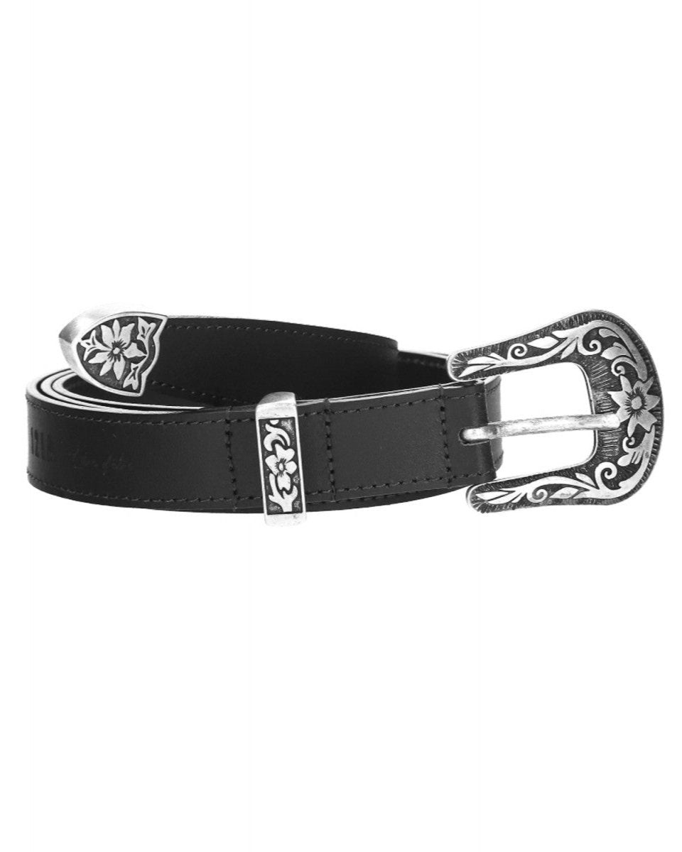 BLACK STELLA LEATHER BELT