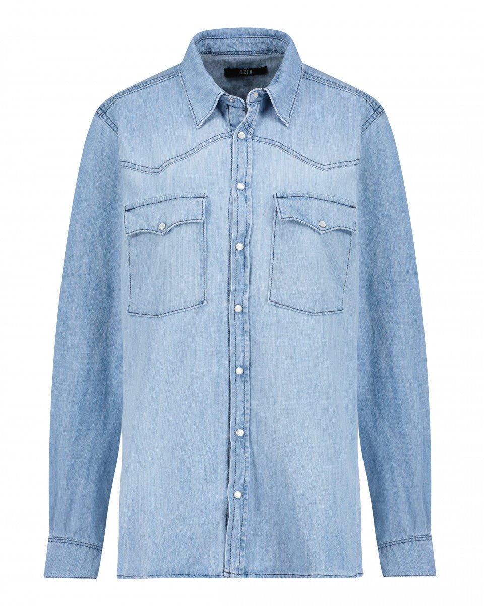 CHEMISE EN DENIM CLAIR QUEEN