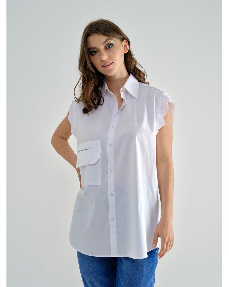 CHEMISE BLANCHE CUSTOMISEE CONSTANCE