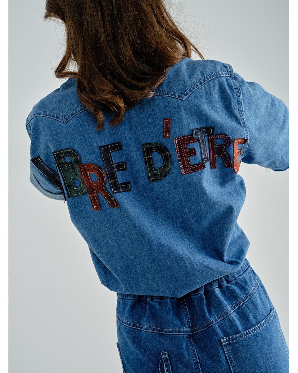 COMBINAISON EN JEAN CUSTOMISEE