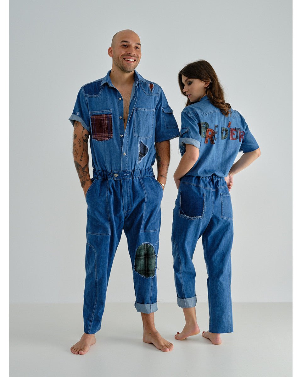 COMBINAISON EN JEAN CUSTOMISEE