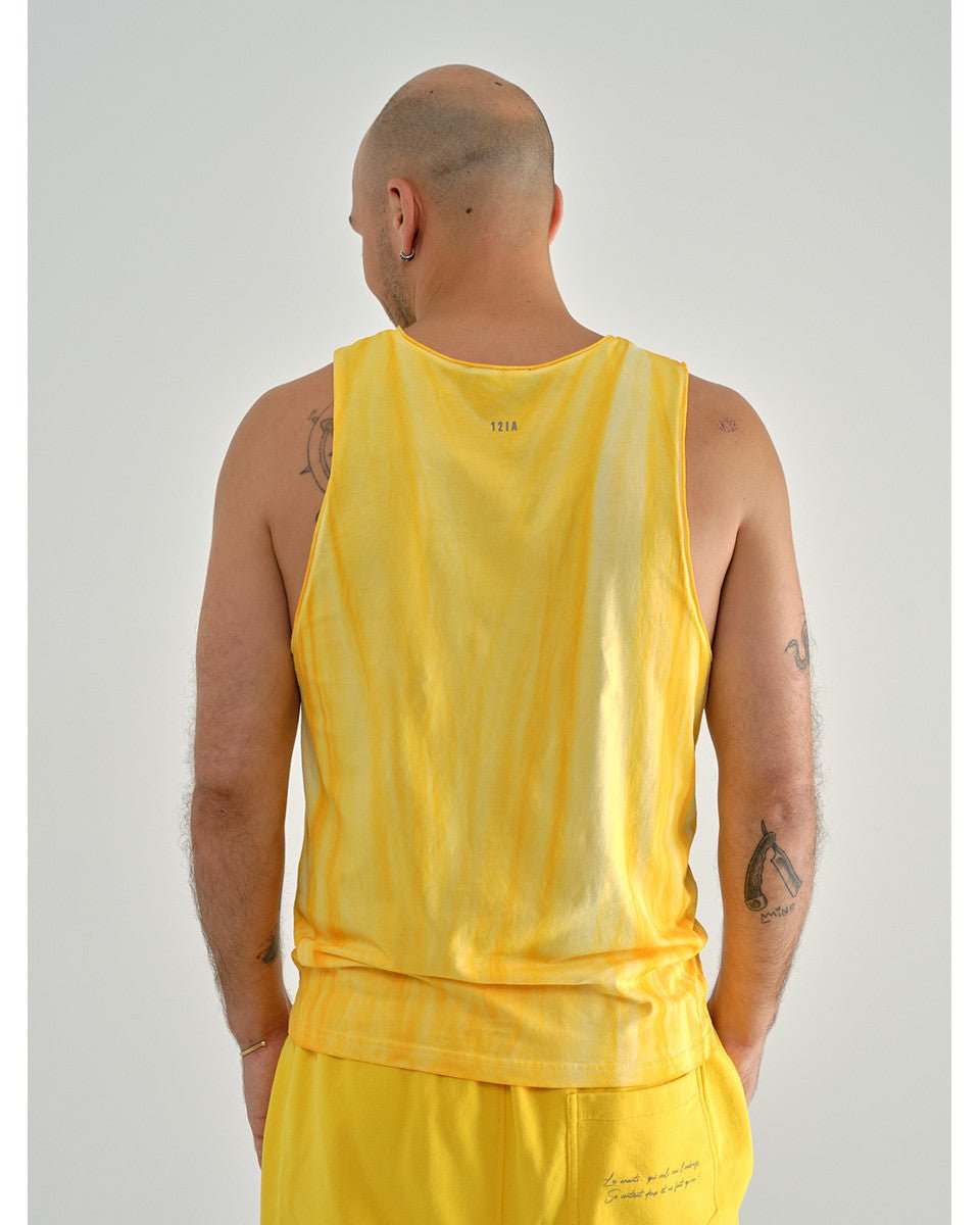 DÉBARDEUR TIE & DYE JAUNE