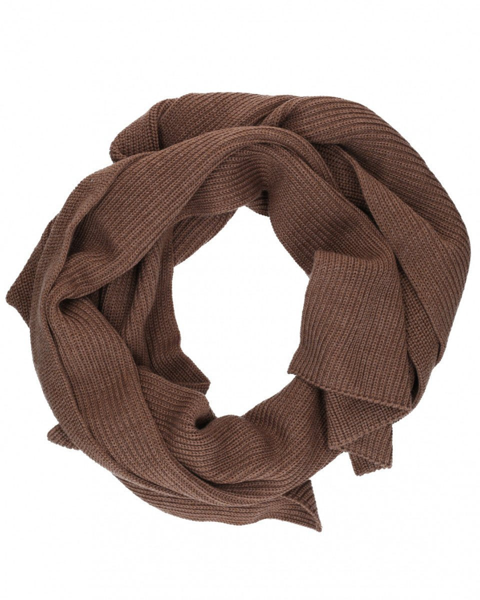ECHARPE EN MERINOS CAMEL