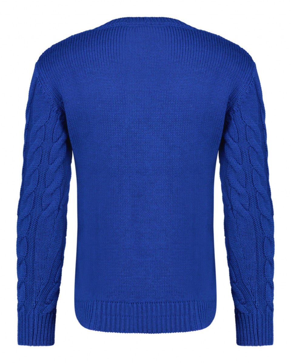 GILET TORSADE BLEU