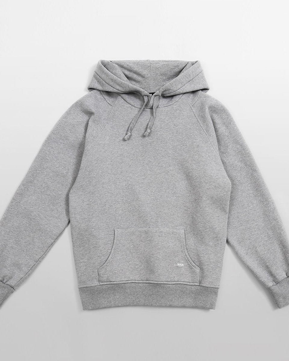 HOODIE EN COTON GRIS