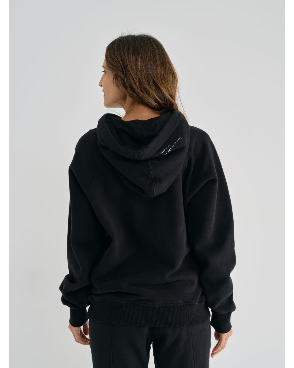 HOODIE EN COTON NOIR CYRANO