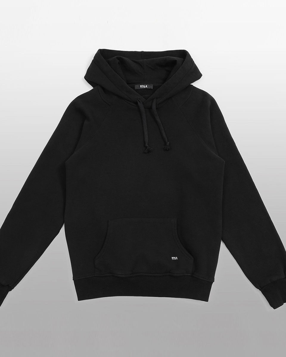 HOODIE EN COTON NOIR