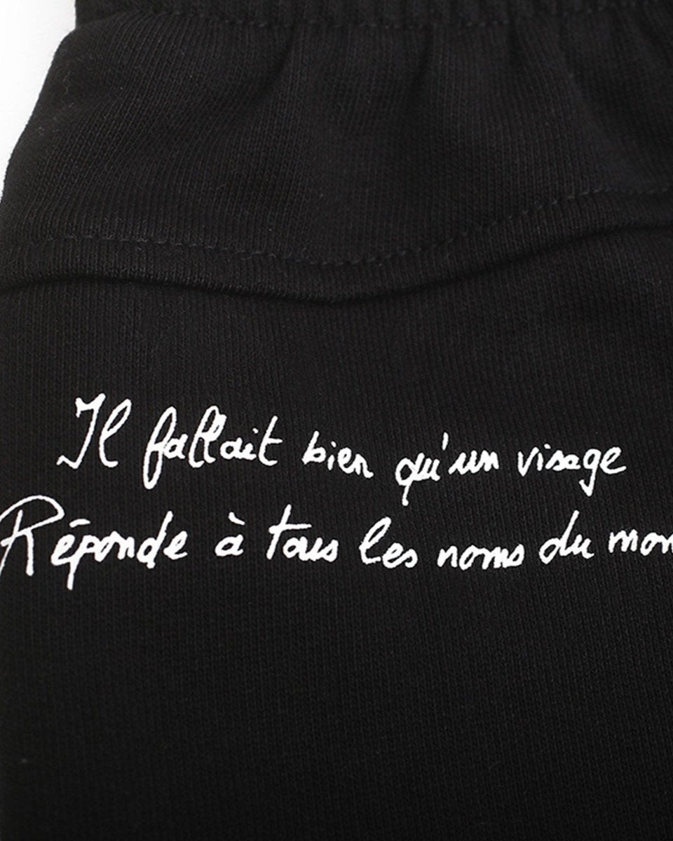 PANTALON DE JOGGING NOIR DÉSINVOLTE