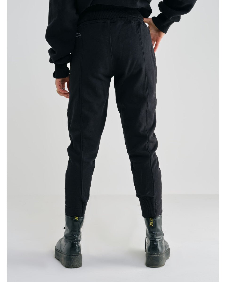 PANTALON DE JOGGING NOIR DÉSINVOLTE