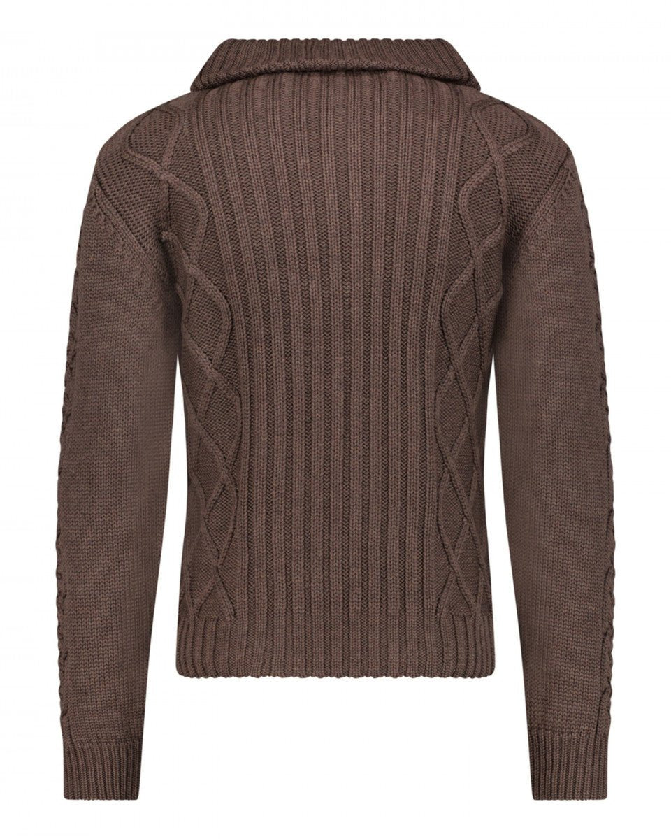 PULL CAMIONNEUR MARRON