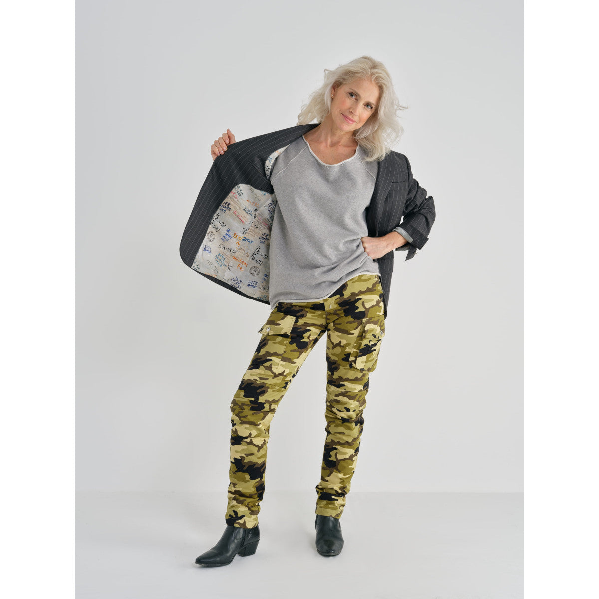 SWEAT MANCHE COURTE COTON GRIS