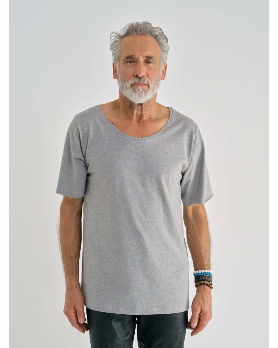 T-SHIRT COTON GRIS