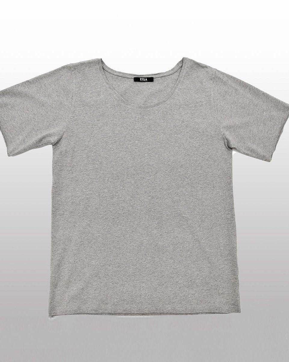 T-SHIRT COTON GRIS