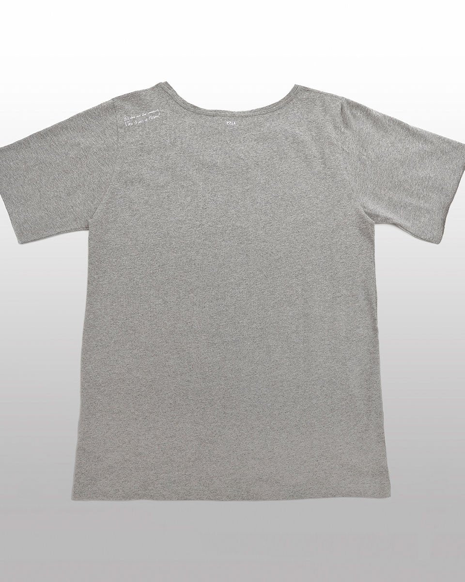 T-SHIRT COTON GRIS
