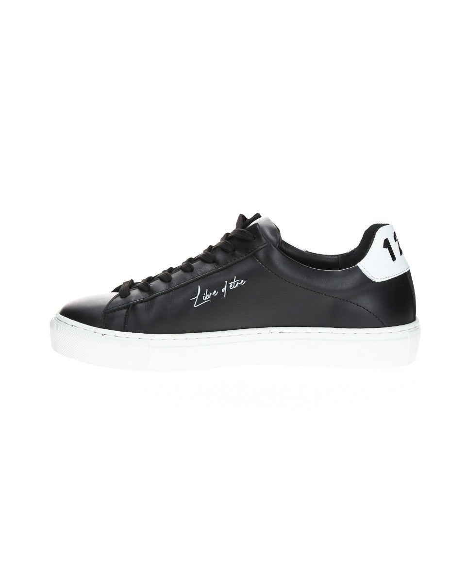 TENNIS EN CUIR NOIRE