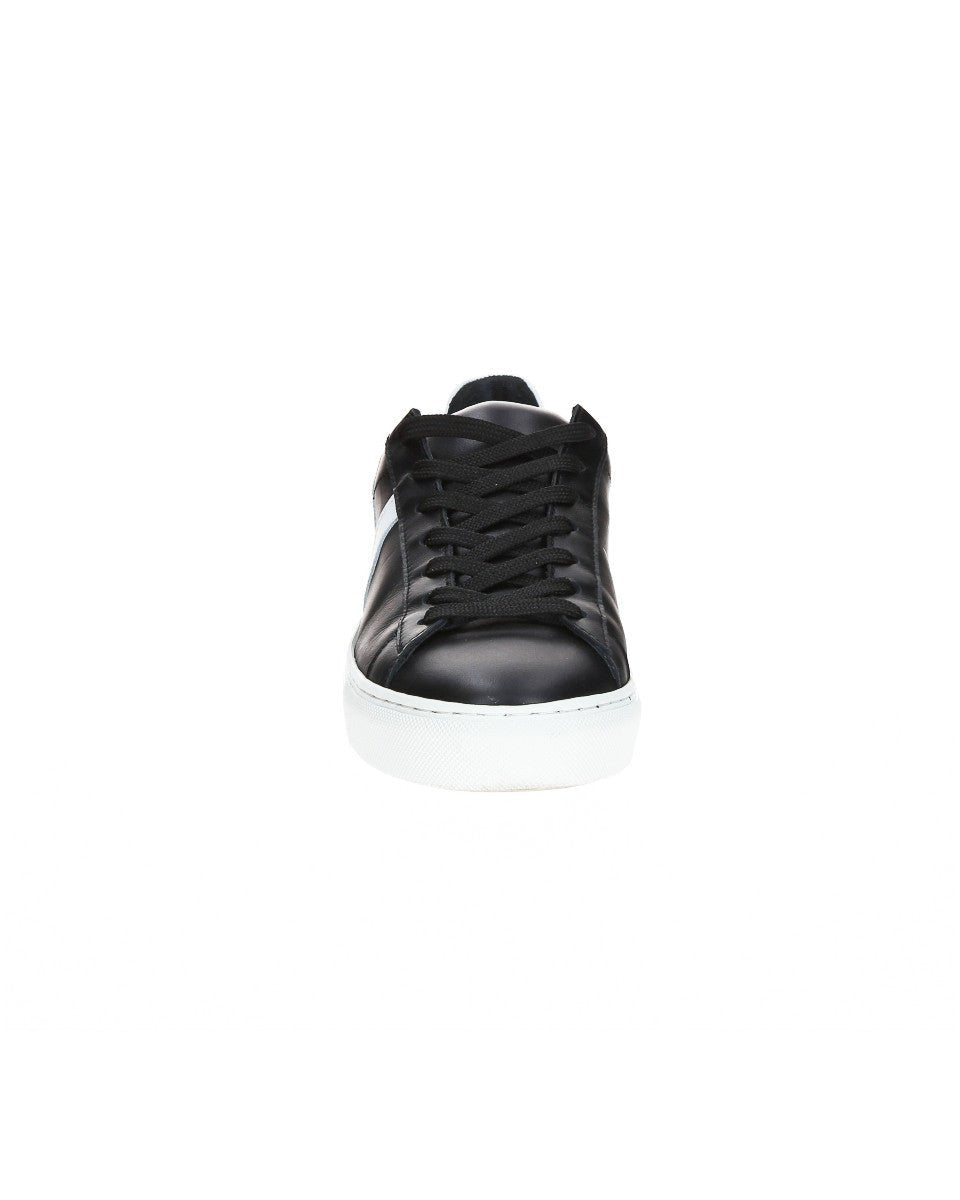 TENNIS EN CUIR NOIRE