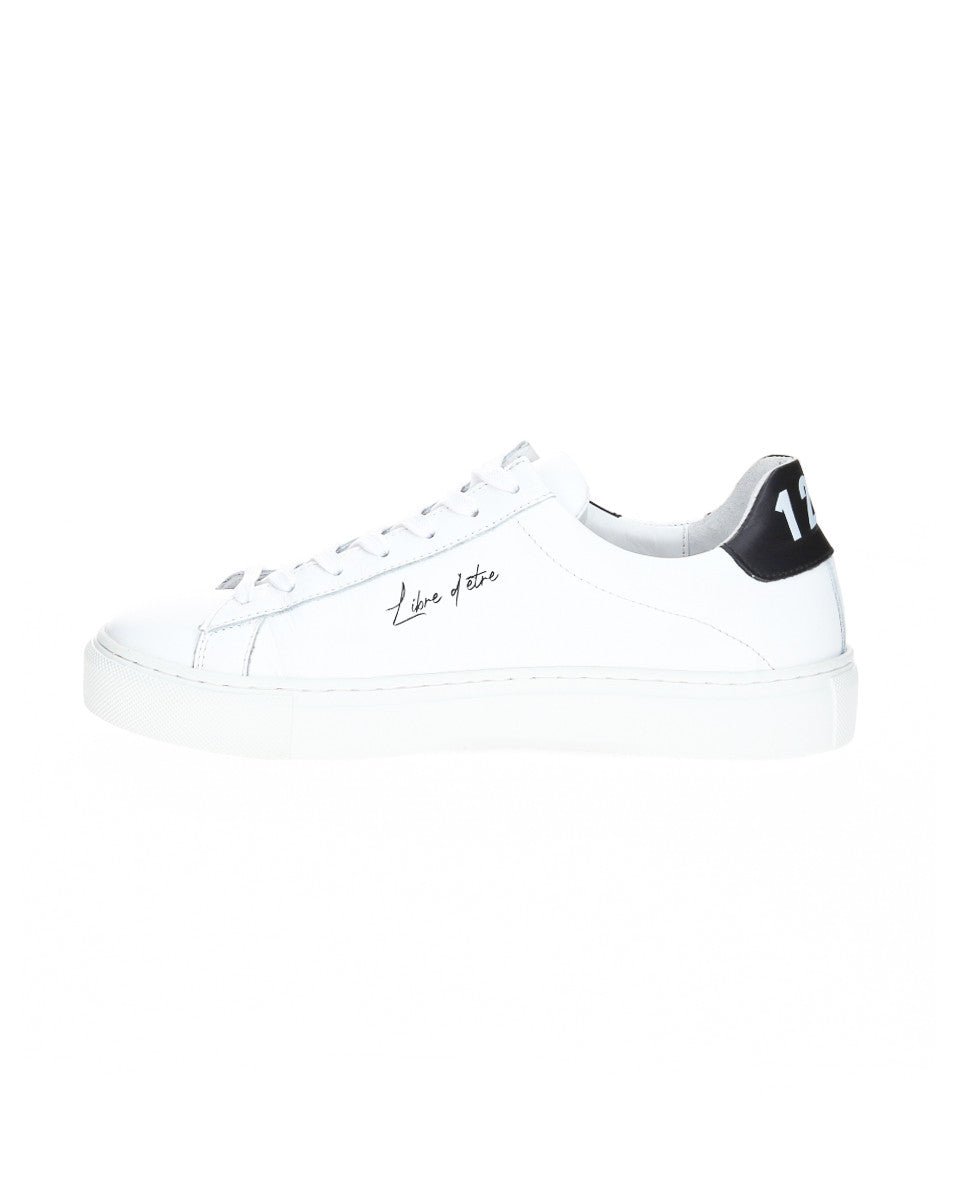 TENNIS EN CUIR BLANCHE