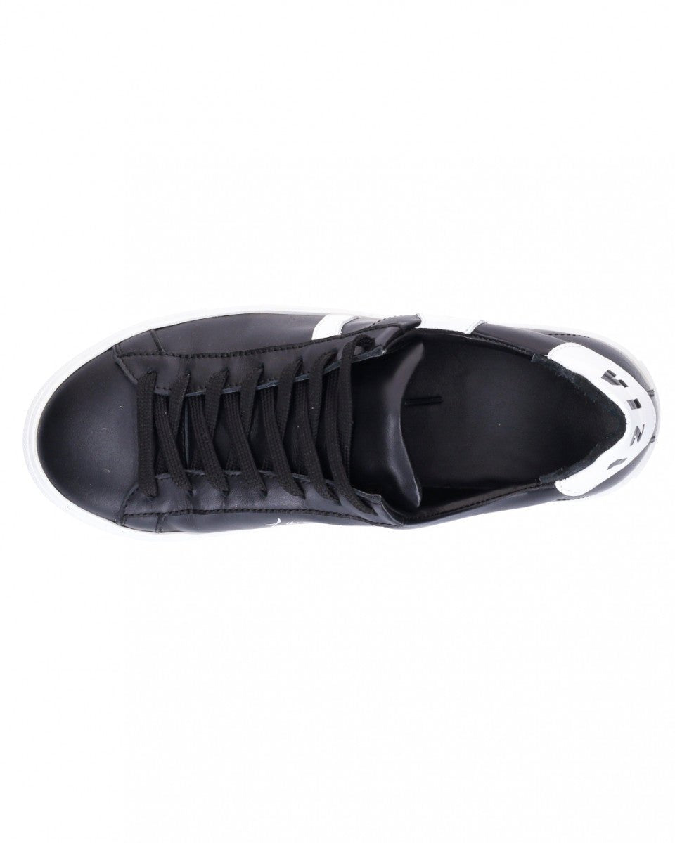 TENNIS EN CUIR NOIRE