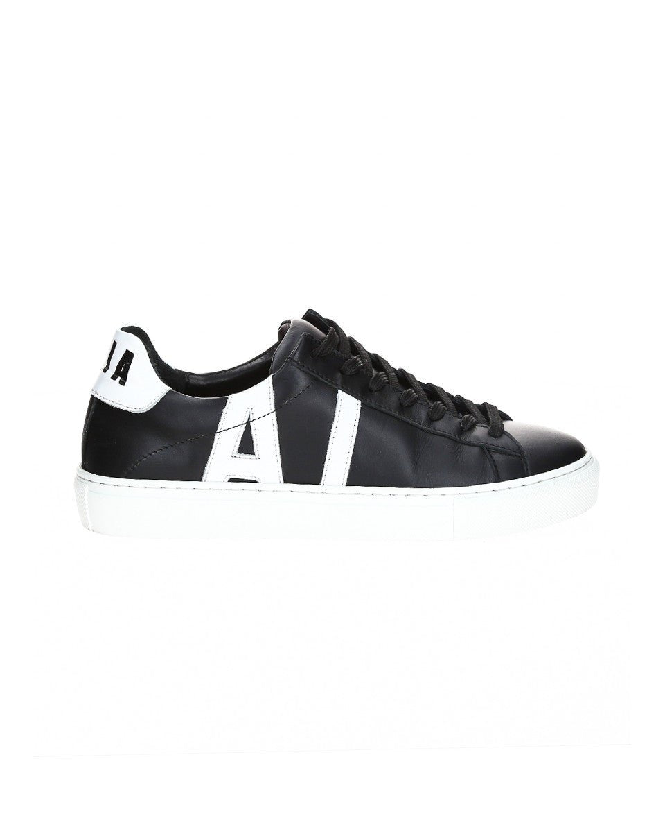 TENNIS EN CUIR NOIRE