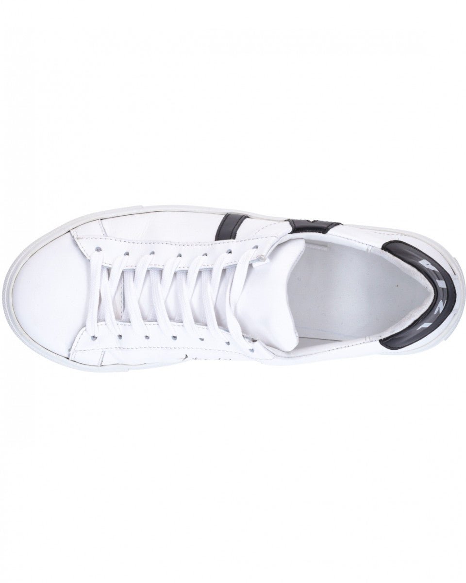 TENNIS EN CUIR BLANCHE