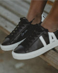 TENNIS EN CUIR NOIRE