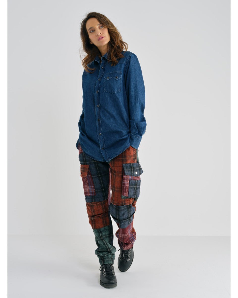 PANTALON TREILLIS ÉCOSSAIS
