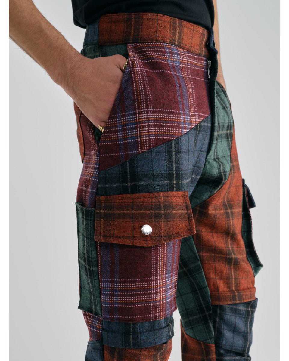 PANTALON TREILLIS ÉCOSSAIS