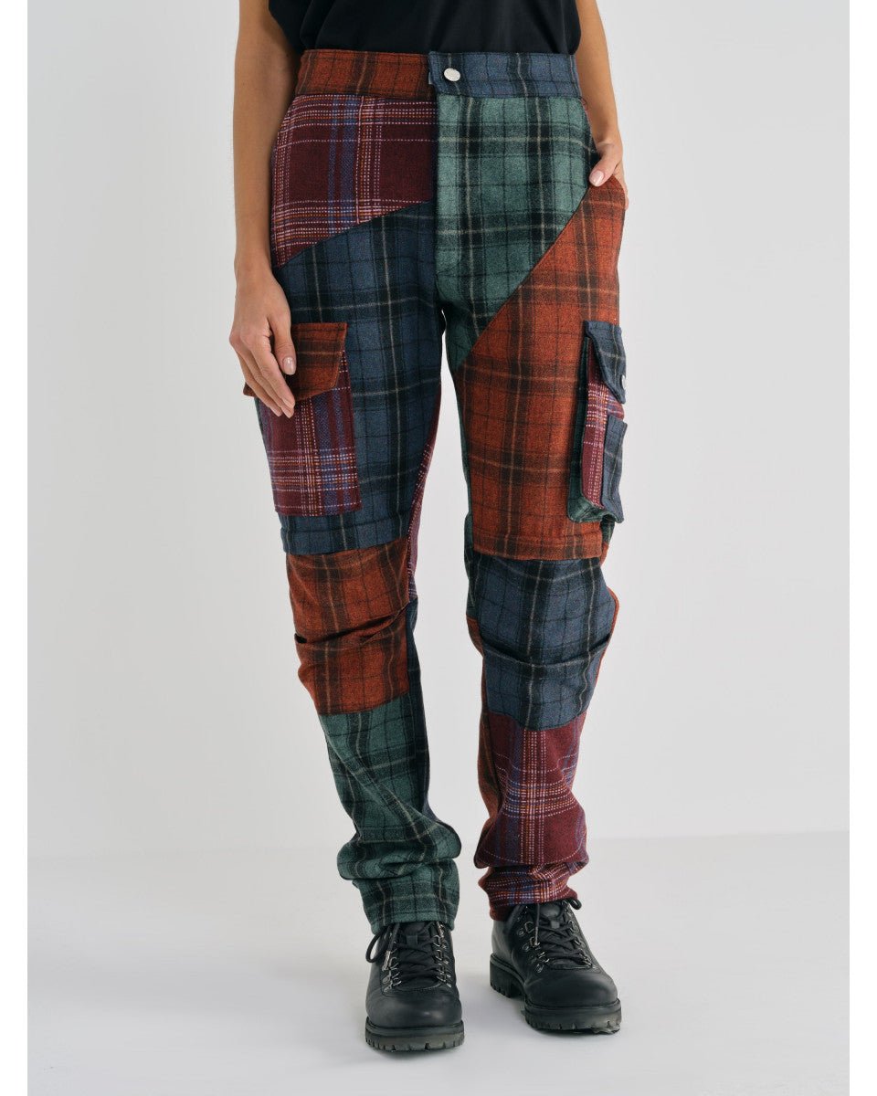PANTALON TREILLIS ÉCOSSAIS