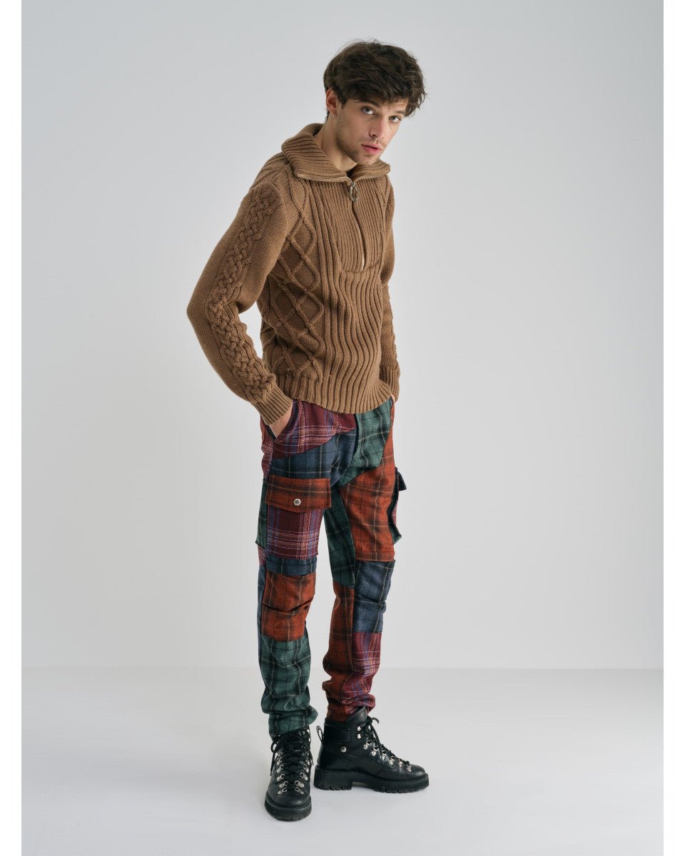 PANTALON TREILLIS ÉCOSSAIS