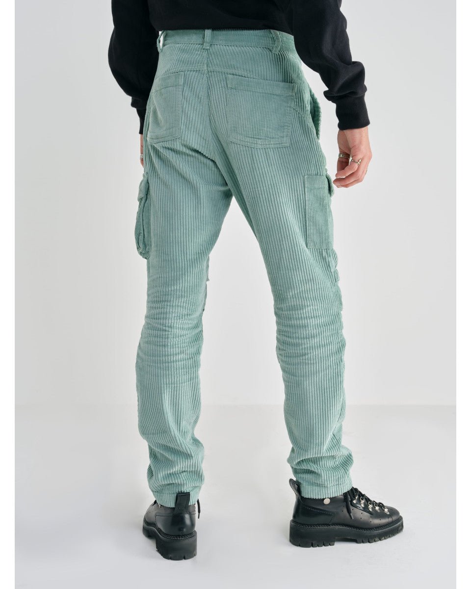 PANTALON TREILLIS VELOURS AMANDE