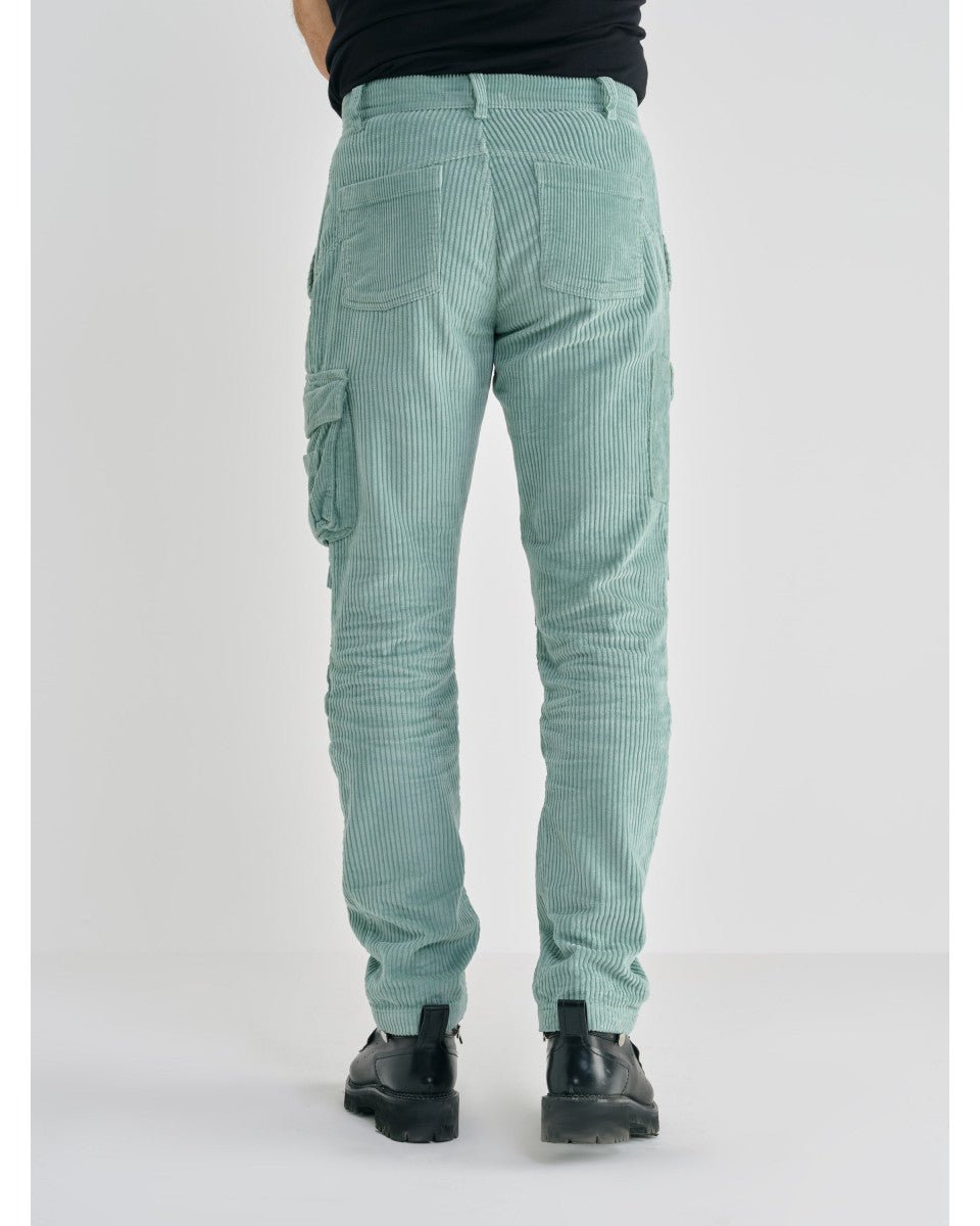 PANTALON TREILLIS VELOURS AMANDE